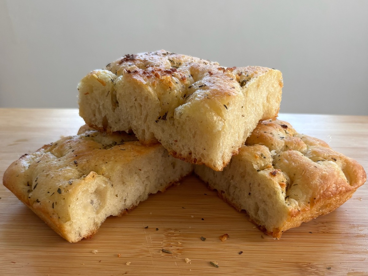 Garlic and Herb Focaccia from Butter and Bloom Bakery
