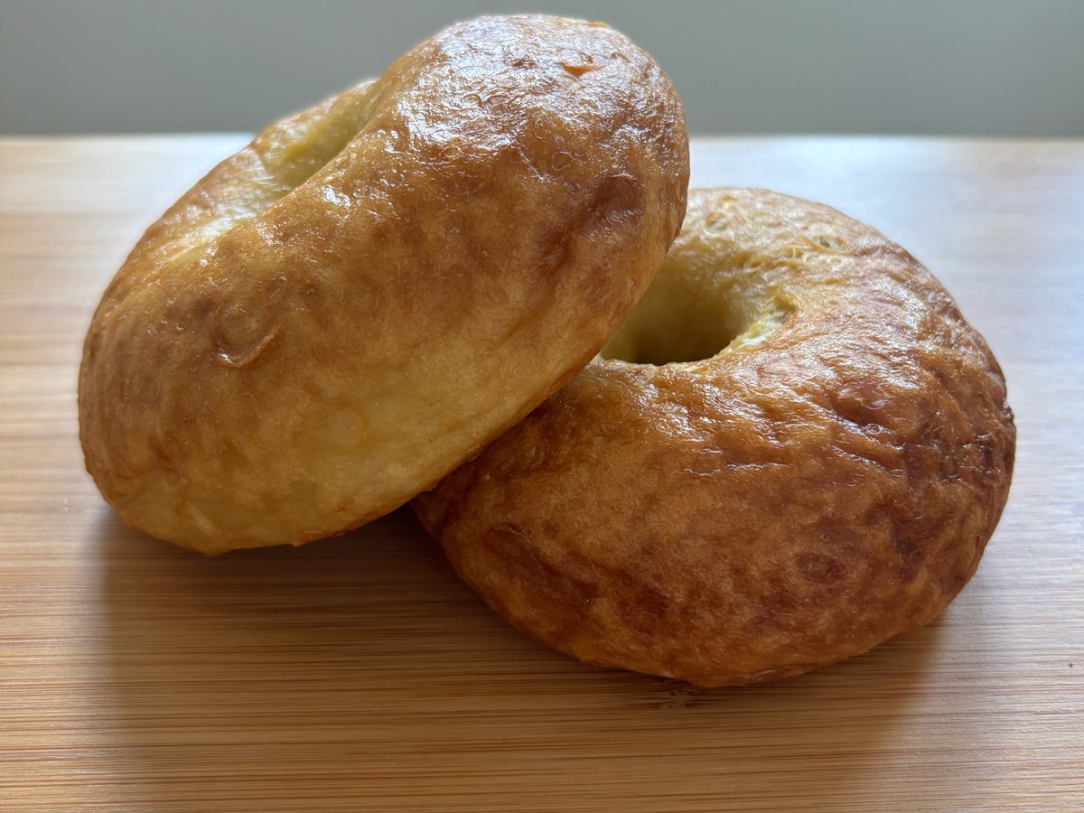 Plain Bagels from Butter and Bloom Bakery