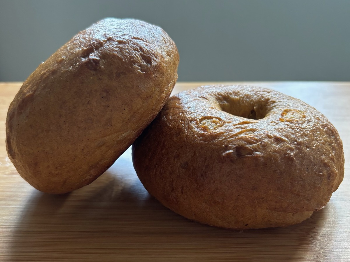 Pumpkin Spice Bagels from Butter and Bloom Bakery